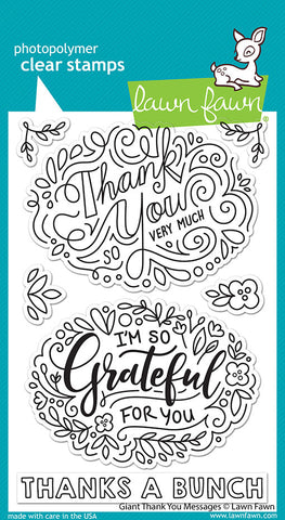LAWN FAWN: Giant Thank You Messages | Stamp