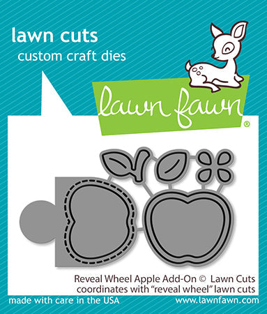 LAWN FAWN: Apple | Reveal Wheel Add-on Lawn Cuts Die