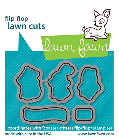 LAWN FAWN: Coaster Critters Flip-flop | Lawn Cuts Die