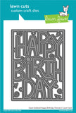 LAWN FAWN: Giant Outlined Happy Birthday | Portrait | Lawn Cuts Die