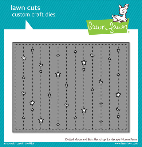 LAWN FAWN: Backdrop Dotted Moon and Stars | Landscape | Lawn Cuts Die
