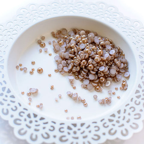 PRETTY PINK POSH:  Pearls | Latte