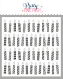 PRETTY PINK POSH:  Stencil | Layered Candles 3PK