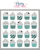 PRETTY PINK POSH:  Stencil | Layered Cupcakes 3PK