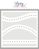 PRETTY PINK POSH:  Roads | Layered Stencil 3PK