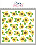 PRETTY PINK POSH:  Layered Sunflowers | Layered Stencil 4PK