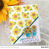 PRETTY PINK POSH:  Potted Sunflowers | Stamp
