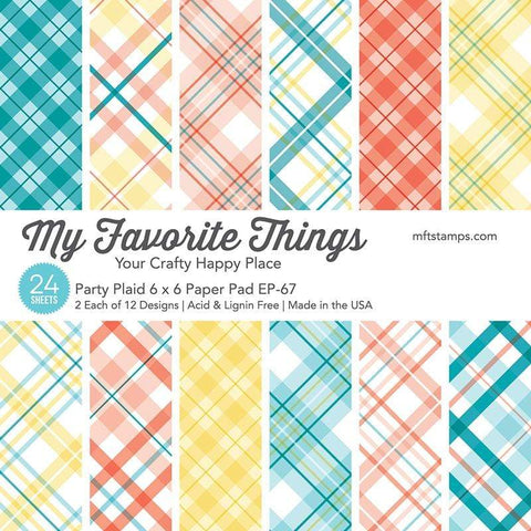 MFT STAMPS: Party Plaid | 6" x 6" Paper Pack