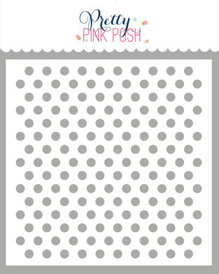 PRETTY PINK POSH:  Stencil | Medium Polka Dots