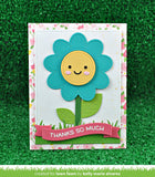 LAWN FAWN: Stitched Flower Frame Lawn Cuts Die