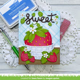 LAWN FAWN: Outside In Stitched Strawberry | Lawn Cuts Die
