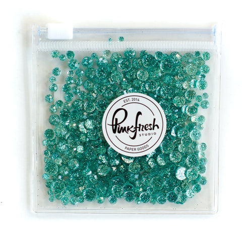 PINKFRESH STUDIO:  Glitter Drops | Aqua