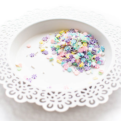 PRETTY PINK POSH:  Clay Confetti | Pastel Swirls
