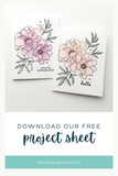 Project Instruction Sheet - Blended Florals
