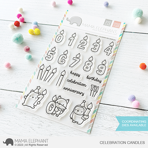 MAMA ELEPHANT: Celebration Candles | Stamp