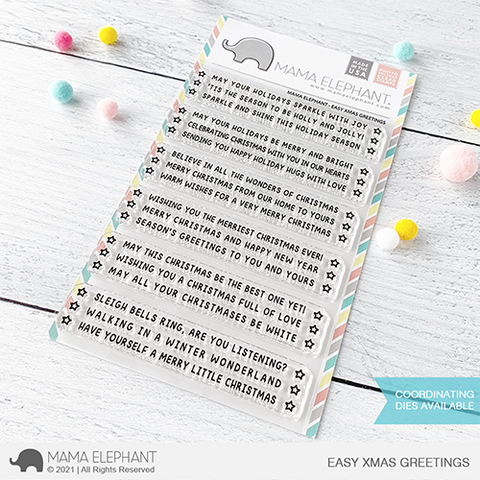 MAMA ELEPHANT: Easy Xmas Greetings | Stamp