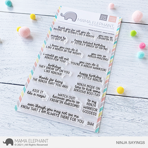 MAMA ELEPHANT: Ninja Sayings | Stamp – Doodlebugs