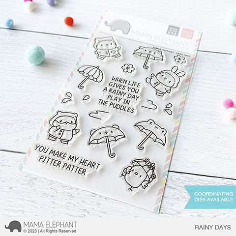 MAMA ELEPHANT: Rainy Days | Stamp