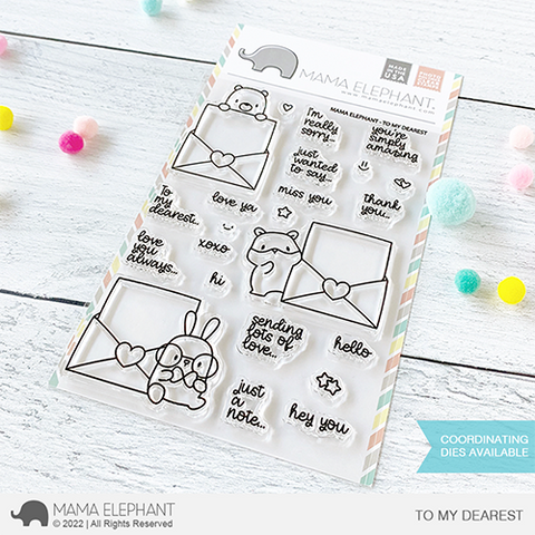 Coordinate Clear Stamp and Die Set Cute Animals Transparent Clear