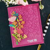 SPELLBINDERS:  Flower Frenzy | 3D Embossing Folder