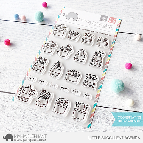 succulent stamps MAMA ELEPHANT: Little Succulent Agenda