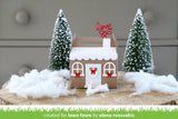 LAWN FAWN: Scalloped Treat Box Winter House Add-On Lawn Cuts Die