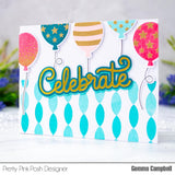 PRETTY PINK POSH:  Birthday Balloons | Stamp