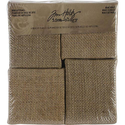 TIM HOLTZ: Idea-ology Burlap Panels 4/pkg – Doodlebugs