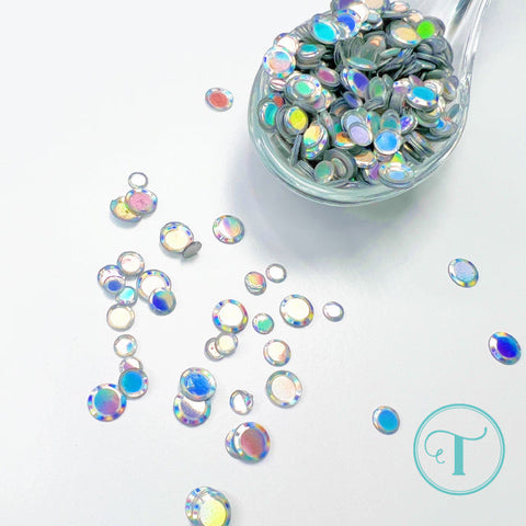 TRINITY STAMPS: Confetti Embellishment Mix | Holographic Silver