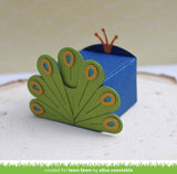 LAWN FAWN: Tiny Gift Box: Peacock and Turkey Add-on Lawn Cuts Die