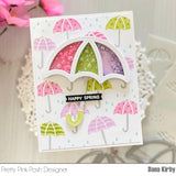 PRETTY PINK POSH:  Umbrellas | Layered Stencil 4PK