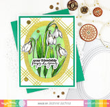 WAFFLE FLOWER: Snow Drop: January Birth Flower | Combo Stamp & Die