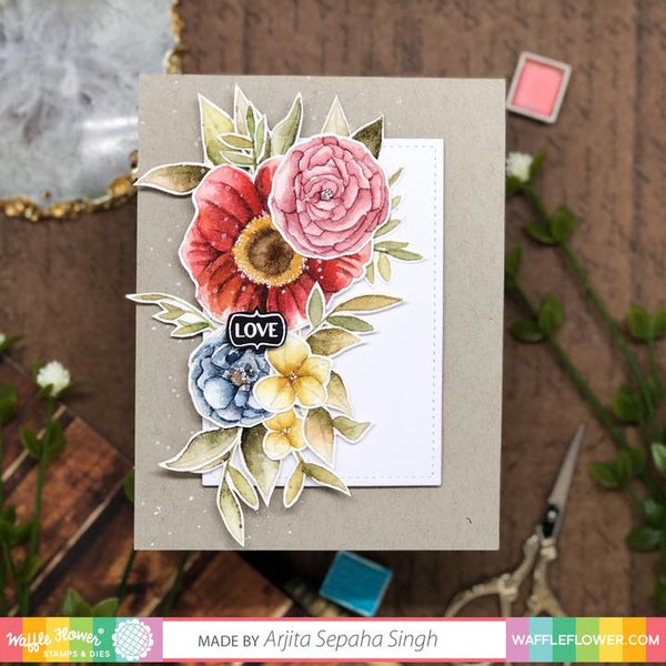 WAFFLE FLOWER: Bouquet Builder | Stamp (S) – Doodlebugs