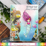 WAFFLE FLOWER: Mermaid Mail | Combo Stamp & Die