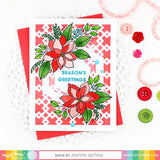 WAFFLE FLOWER: Poinsettia | Stamp