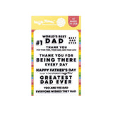 WAFFLE FLOWER: #1 Dad Sentiments | Stamp