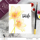 ALTENEW: Paint-A-Flower: Dahlia Bright Eyes Outline | Stamp