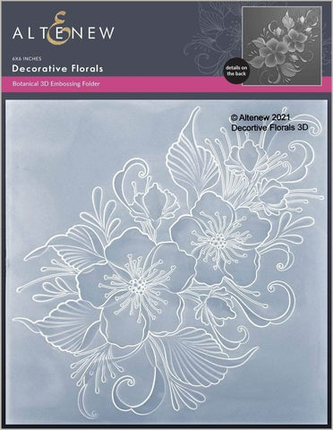ALTENEW: Decorative Florals | 3D Embossing Folder