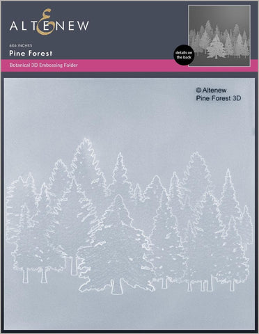 ALTENEW: Pine Forest | 3D Embossing Folder