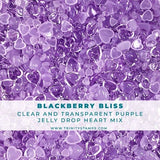 TRINITY STAMPS: Jelly Drop Hearts Embellishment Mix | Blackberry Bliss