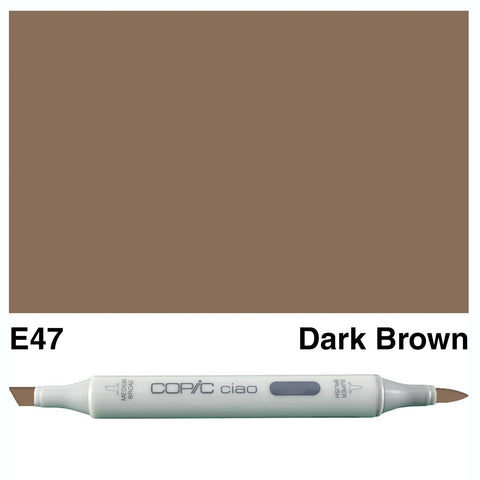 COPIC: Ciao Marker E47 (Dark Brown) ORMD