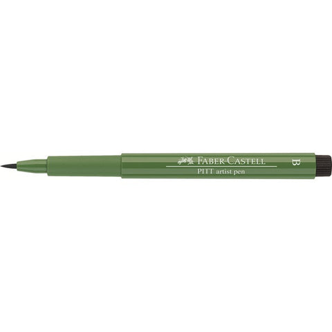FABER CASTELL: PITT Artist Brush Pen (Permanent Green Olive 167