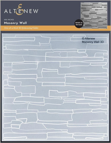 ALTENEW: Masonry Wall | 3D Embossing Folder