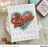 PRETTY PINK POSH: Large Love | Hot Foil Plate (S)